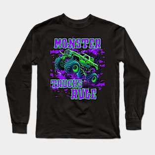 Monster Trucks Rule Long Sleeve T-Shirt